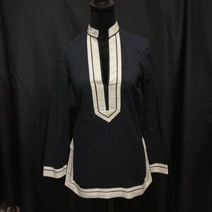 Tory Burch cotton/Linen Tunic - EUC- Size 0